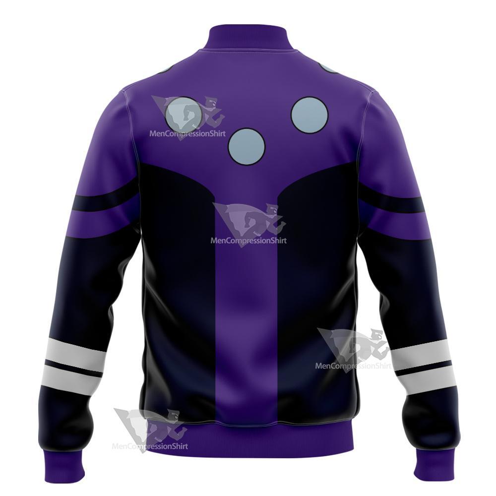 Dc Cosmic Boy Purple Cosplay Varsity Jacket