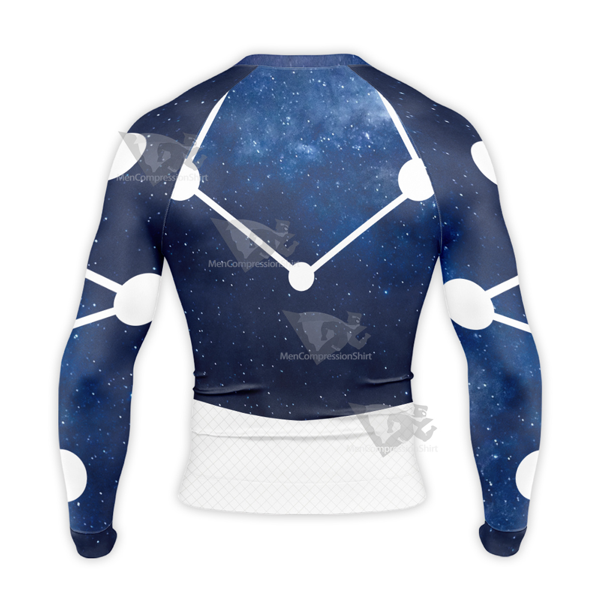 Cosmic Spidey Starry Sky Star Blue Long Sleeve Compression Shirt