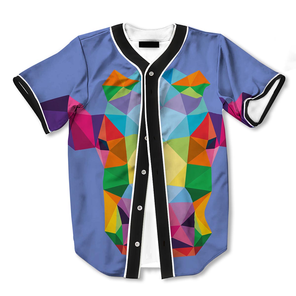 Cow Colorful 3d Print Full Size Baseball Jerseys