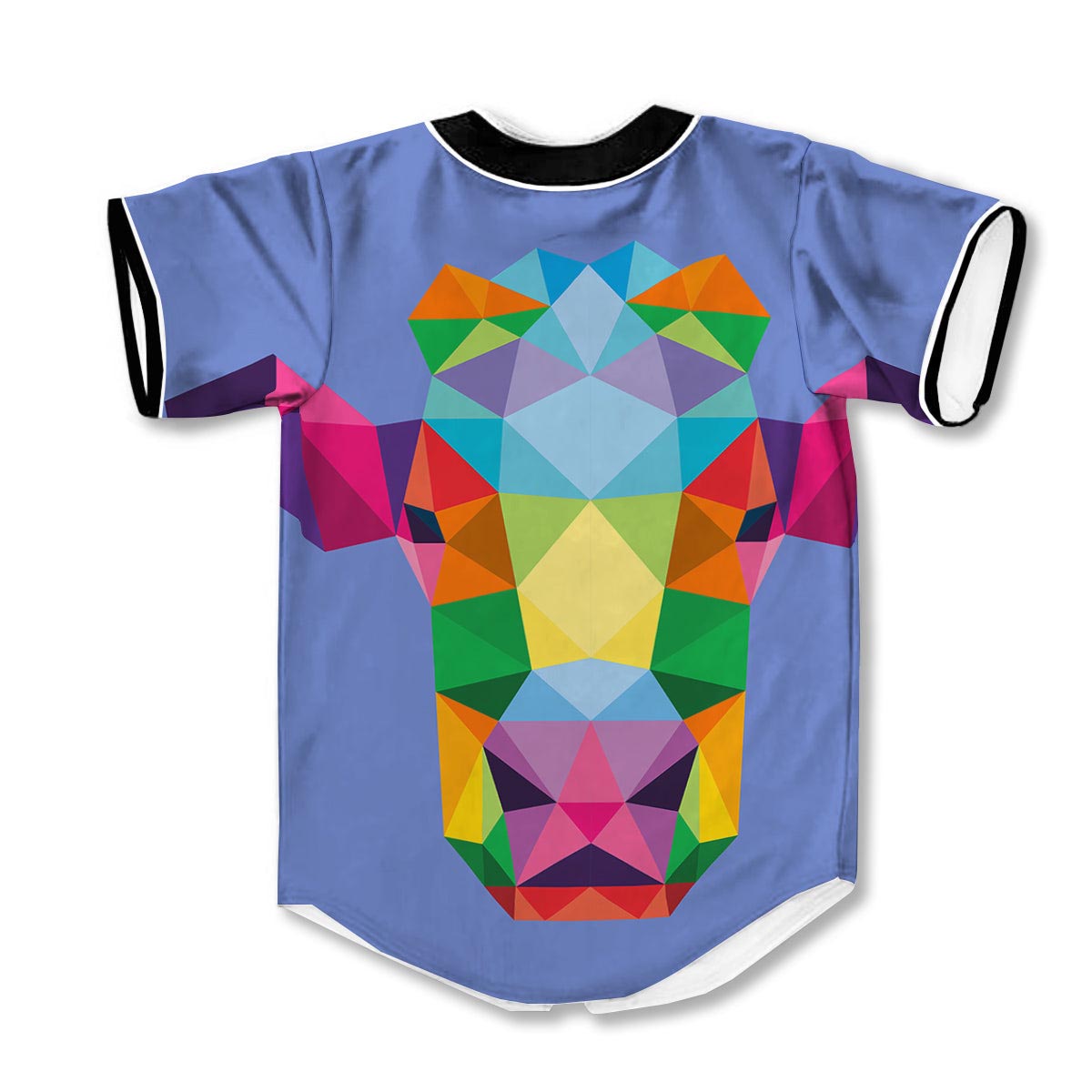 Cow Colorful 3d Print Full Size Baseball Jerseys