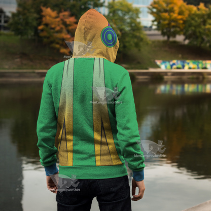Cucumber Quest Noisemaste Green Cosplay Zip Up Hoodie
