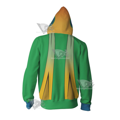 Cucumber Quest Noisemaste Green Cosplay Zip Up Hoodie