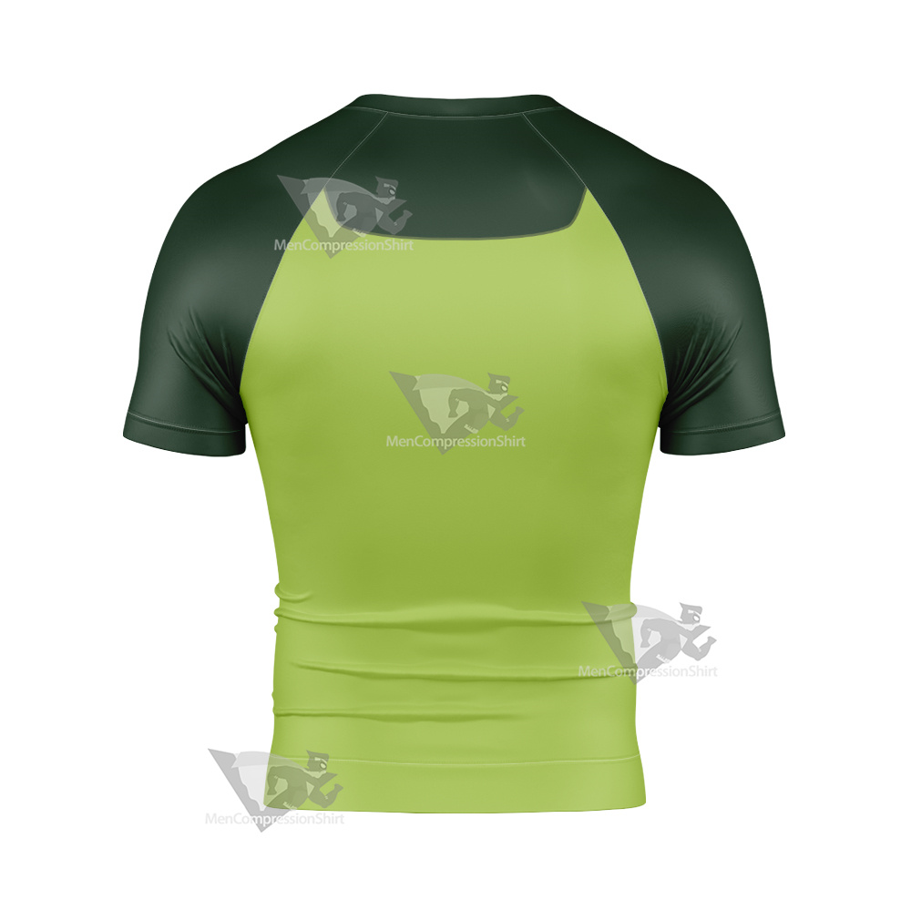 Cucumber Quest Peridot Green Cosplay Short Sleeve Compression Shirt