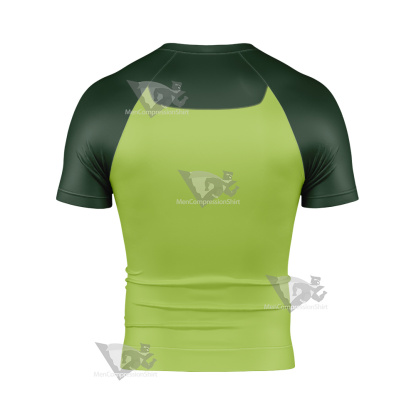 Cucumber Quest Peridot Green Cosplay Short Sleeve Compression Shirt