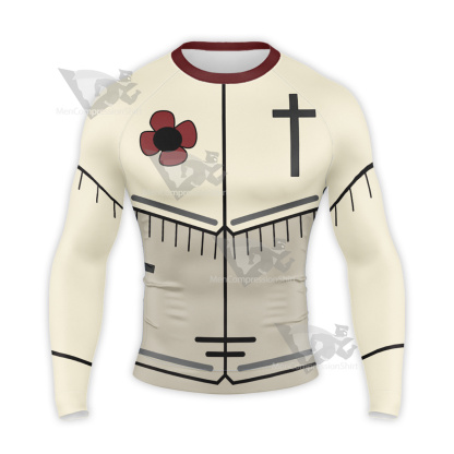 Cult Of The Lamb Baal White Long Sleeve Compression Shirt