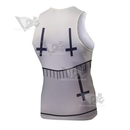 Cult Of The Lamb Baal White Sleeveless Compression Shirt