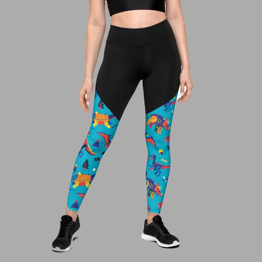 Cute Dinosaur Women Compression Legging