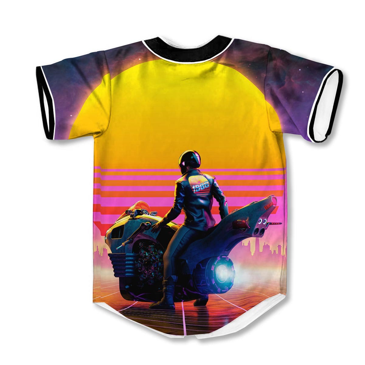 Cyberpunk Biker 3d Print Full Size Baseball Jerseys