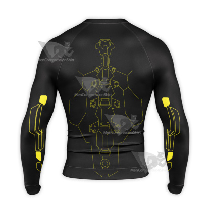 Cyberpunk Edge Runners Sandevistan Long Sleeve Compression Shirt