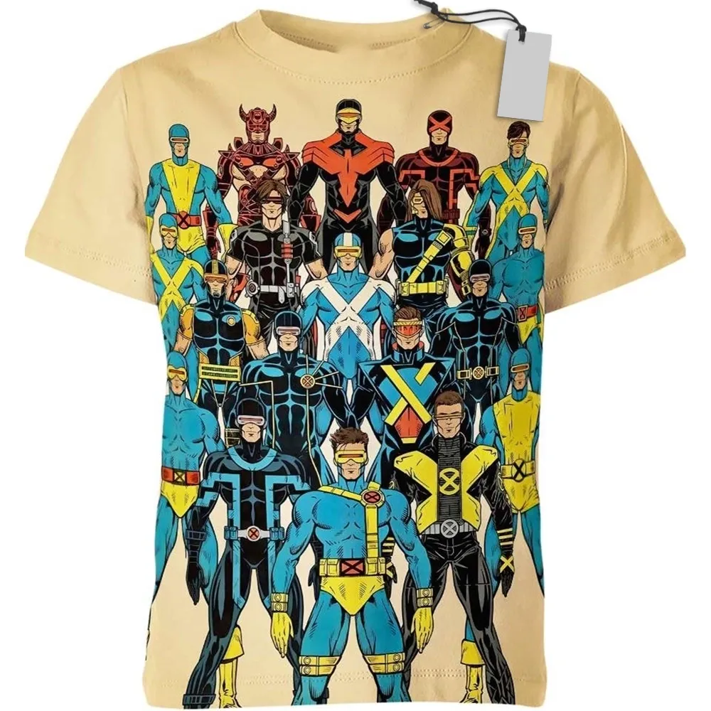 Cyclops Superpower Heroes T-Shirt X-Men Superpower Heroes T-Shirt Heroic Universe Shir