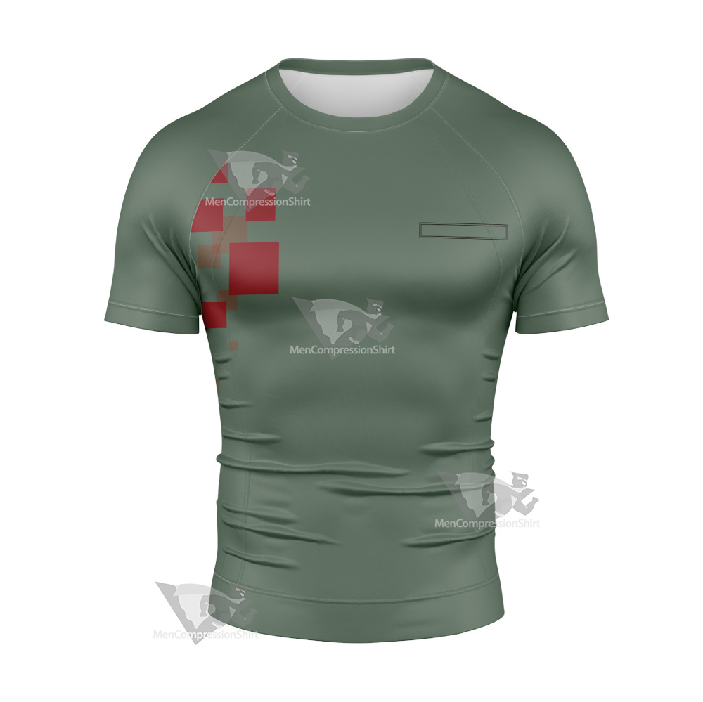 Danganronpa 2 Komaeda Nagito Short Sleeve Compression Shirt