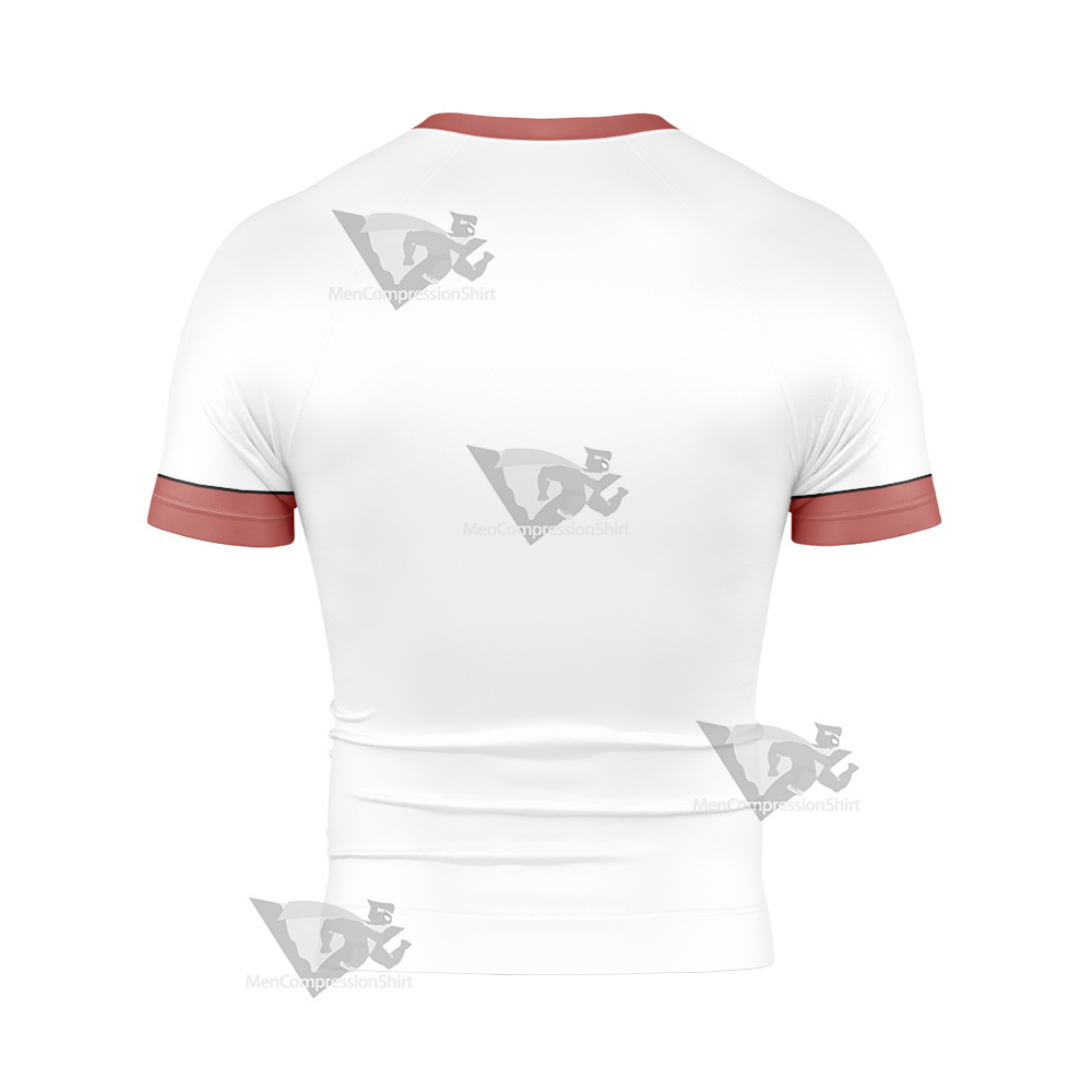 Danny Phantom White Cosplay Short Sleeve Compression Shirt