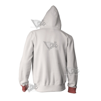 Danny Phantom White Cosplay Zip Up Hoodie