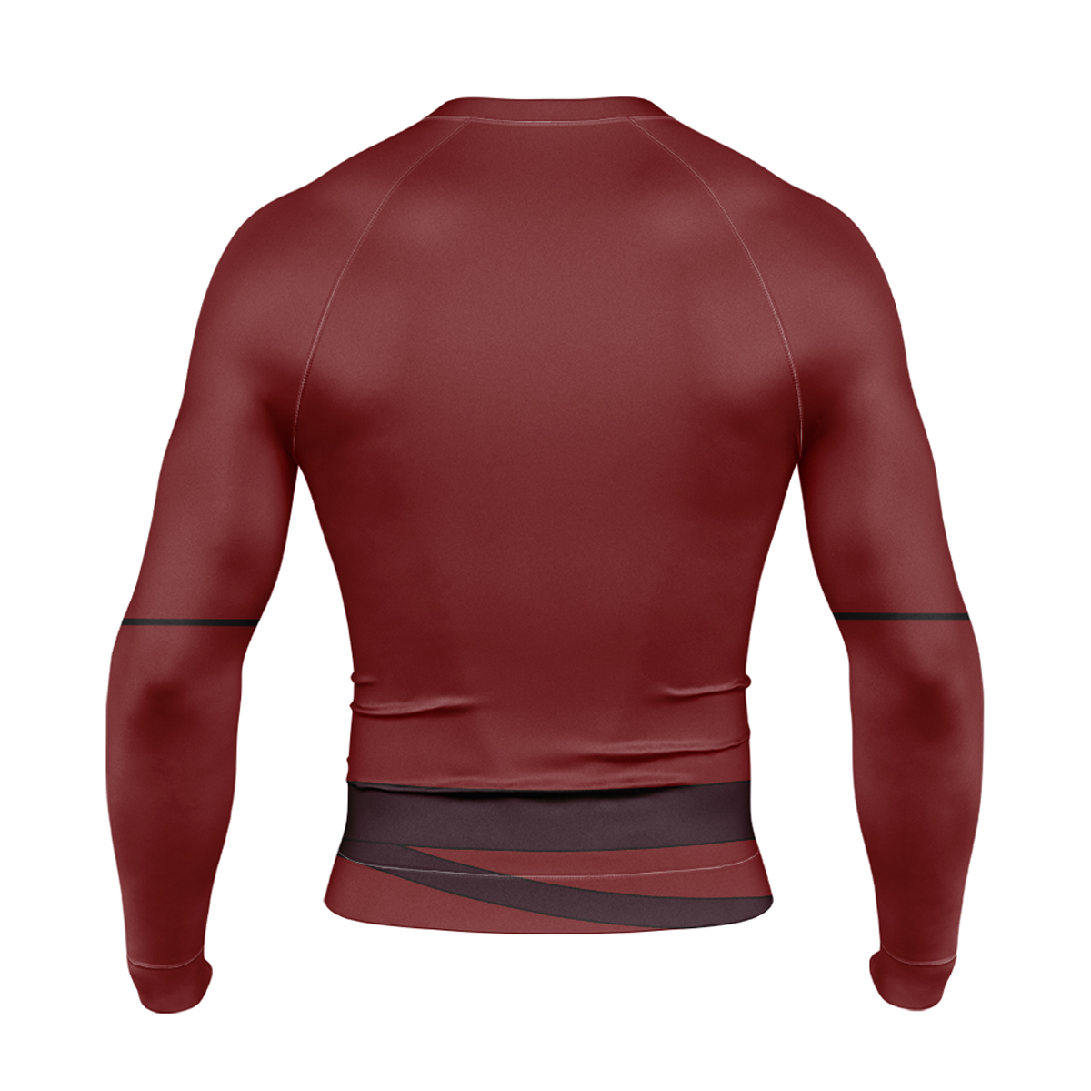 Daredevil Hero Symbol Red Long Sleeve Compression Shirt