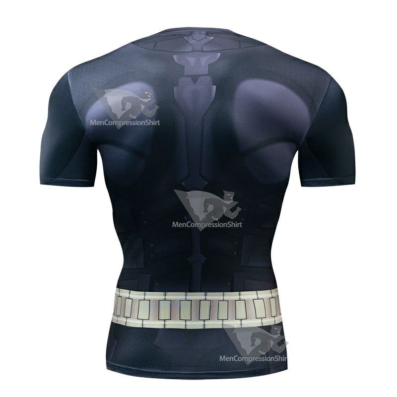 Dark Wayne Short Sleeve Compression Shirt