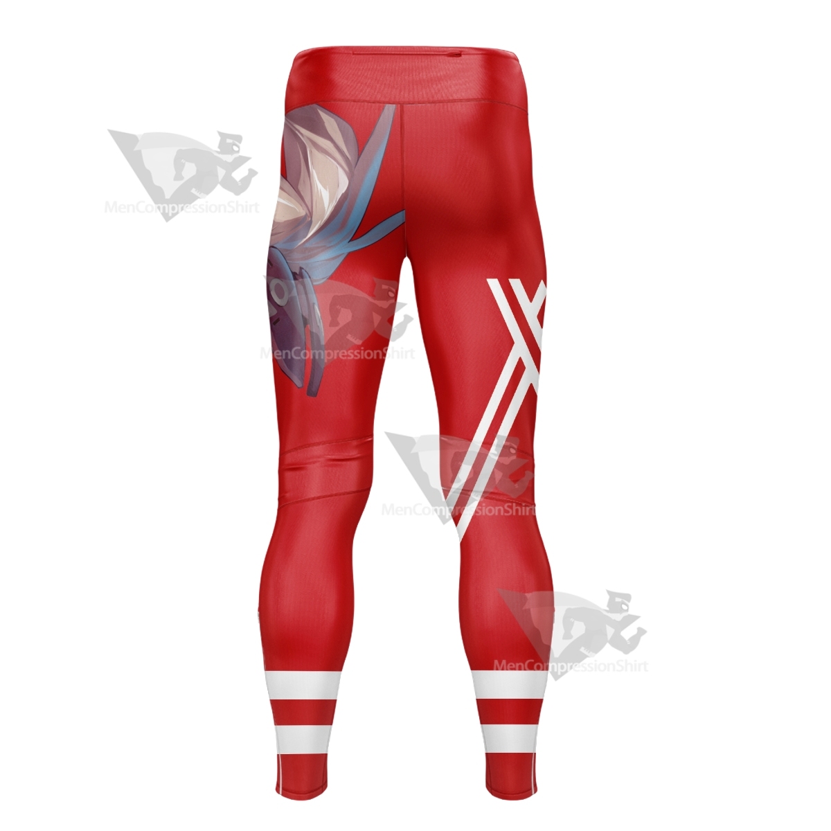 Darling In The Franxx Zero Two Code 002 Red Men Compression Legging
