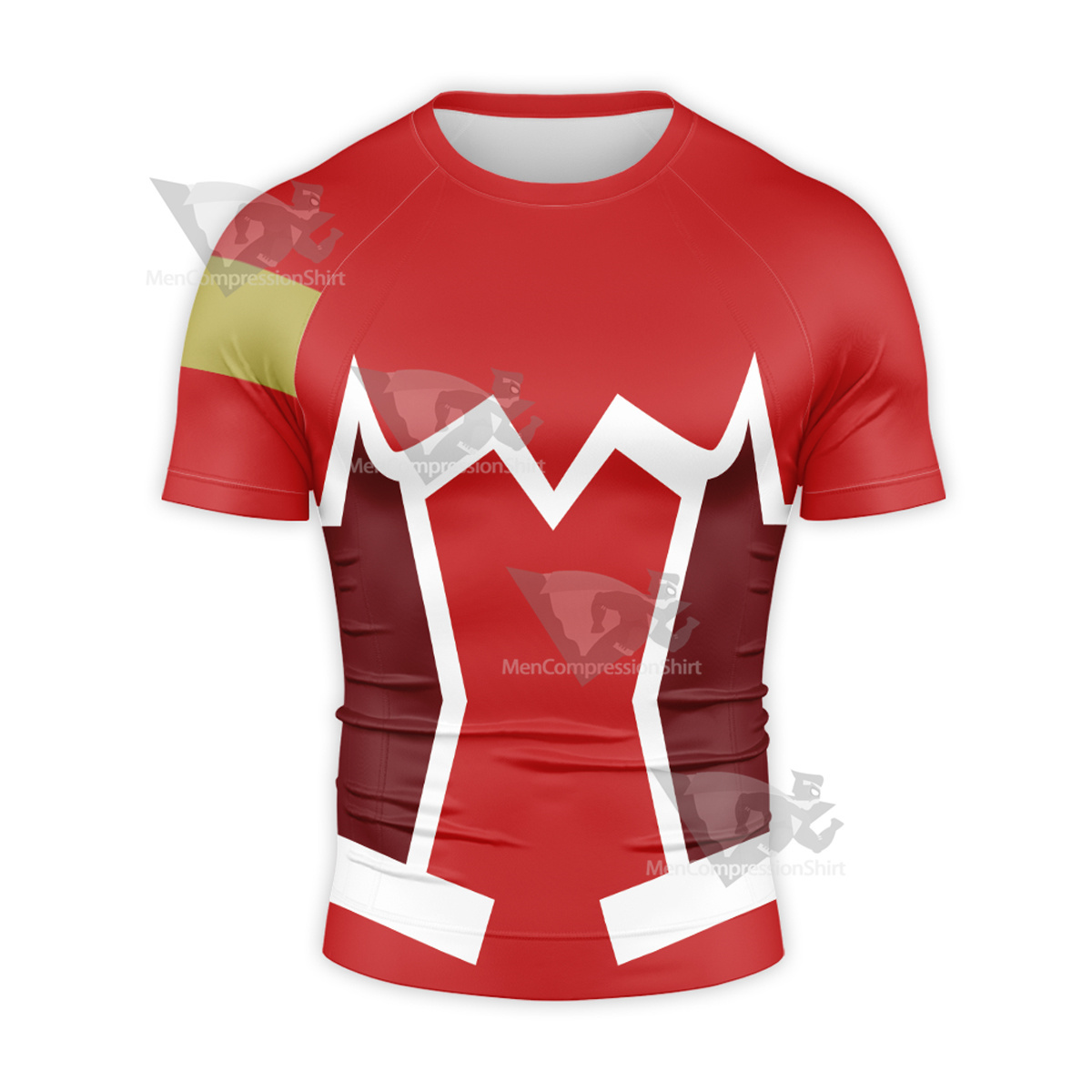 Darling In The Franxx Zero Two Code 002 Red Short Sleeve Compression Shirt