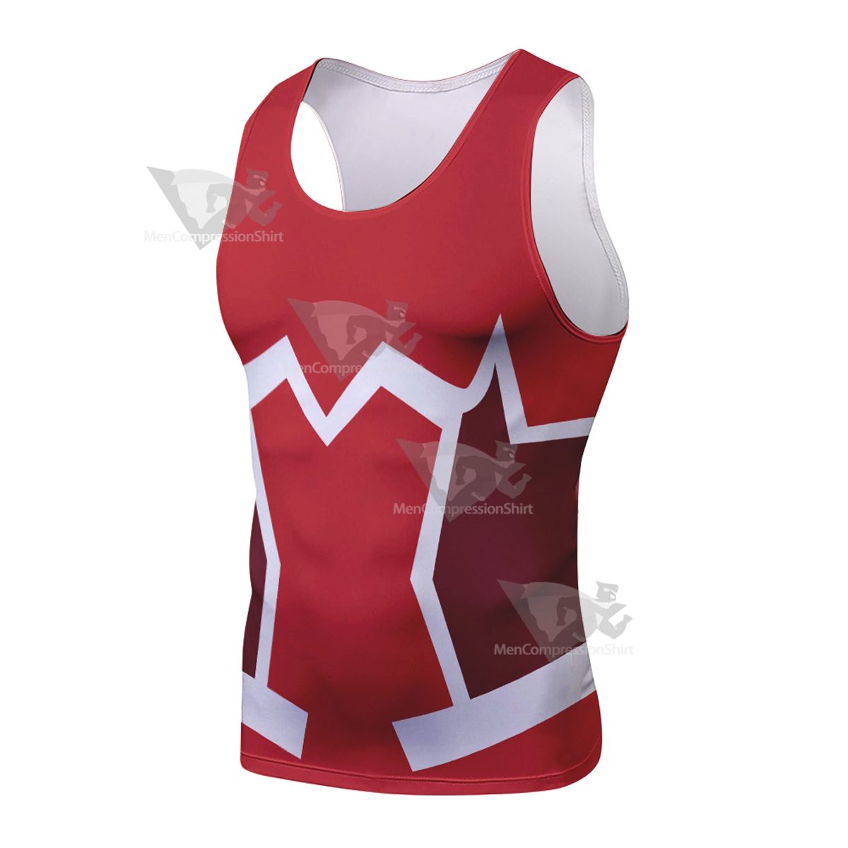 Darling In The Franxx Zero Two Code 002 Red Sleeveless Compression Shirt