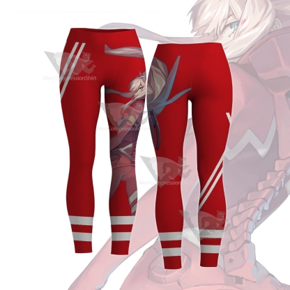 Darling In The Franxx Zero Two Code 002 Red Women Compression Legging-MensCompressionShirt