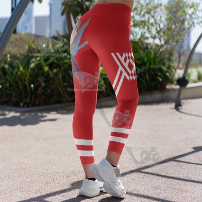 Darling In The Franxx Zero Two Code 002 Red Women Compression Legging-MensCompressionShirt