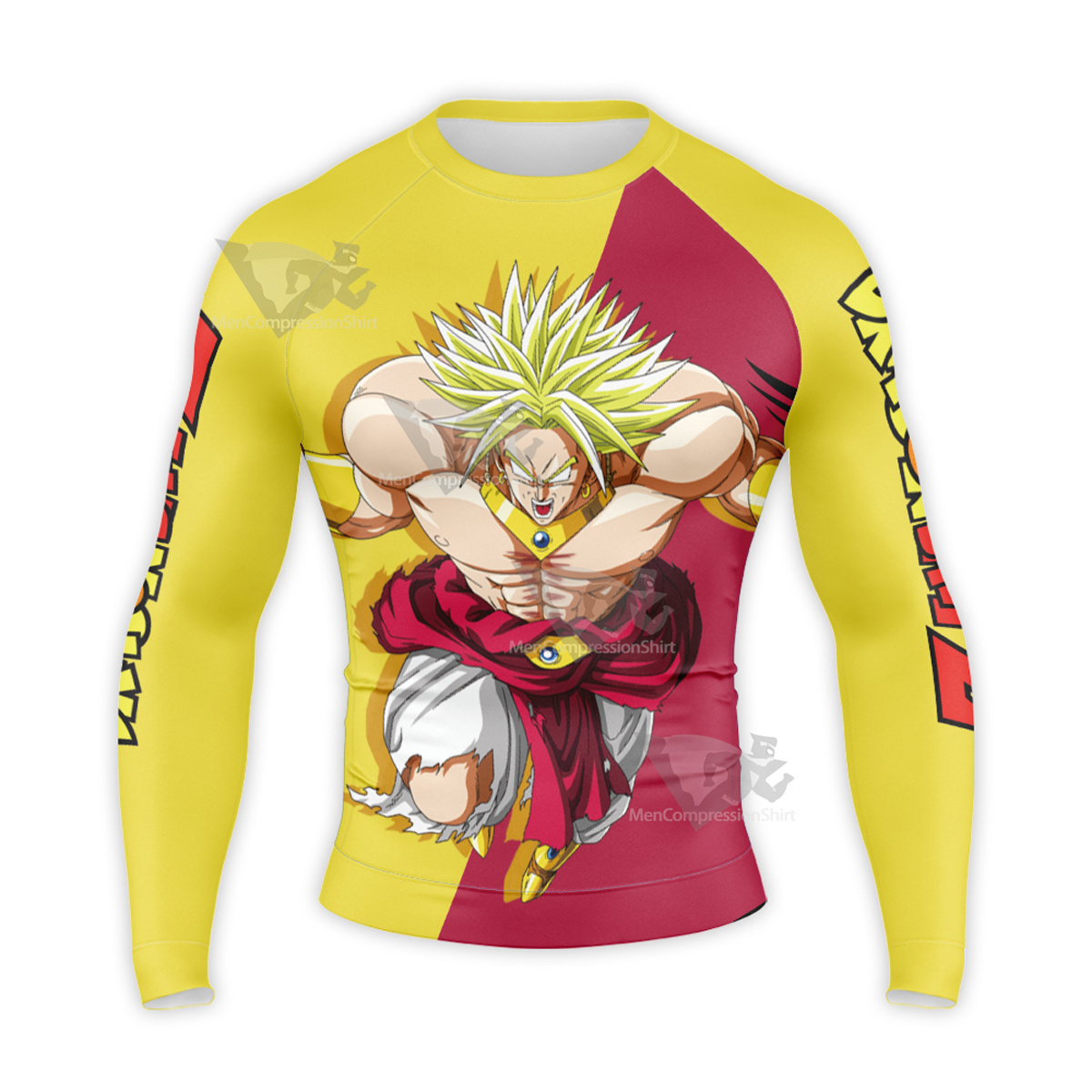 Dbz Super Broly Dragon Ball Z Long Sleeve Compression Shirt