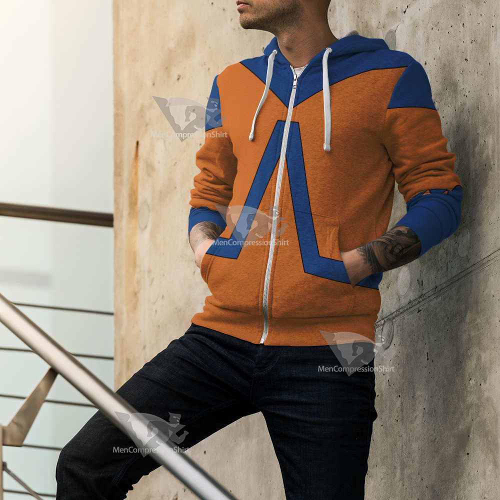 Dc Animal Man Orange Cosplay Zip Up Hoodie