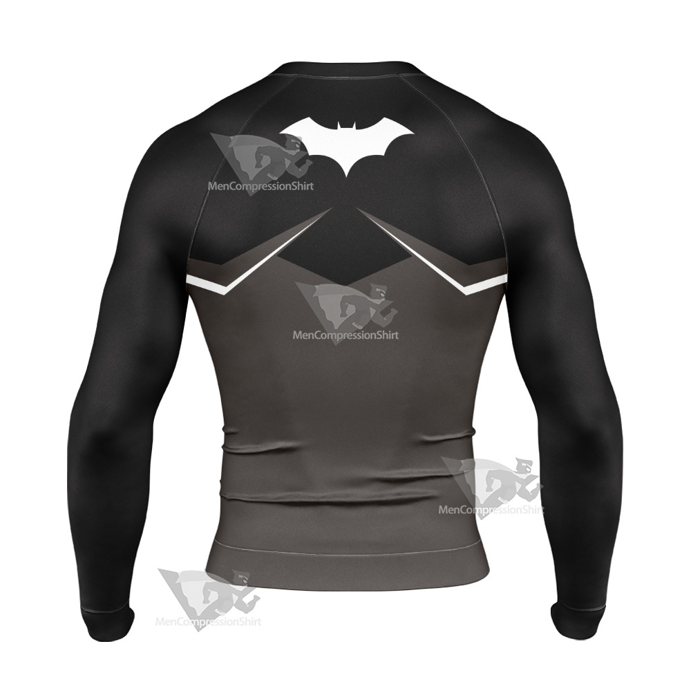 Dc Batman Black Cosplay Long Sleeve Compression Shirt