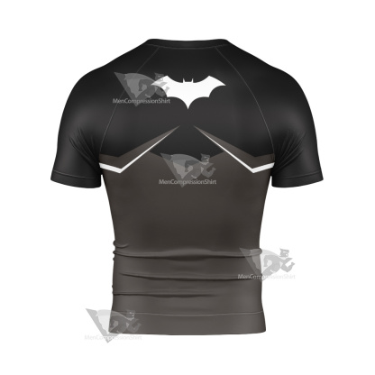 Dc Batman Black Cosplay Short Sleeve Compression Shirt