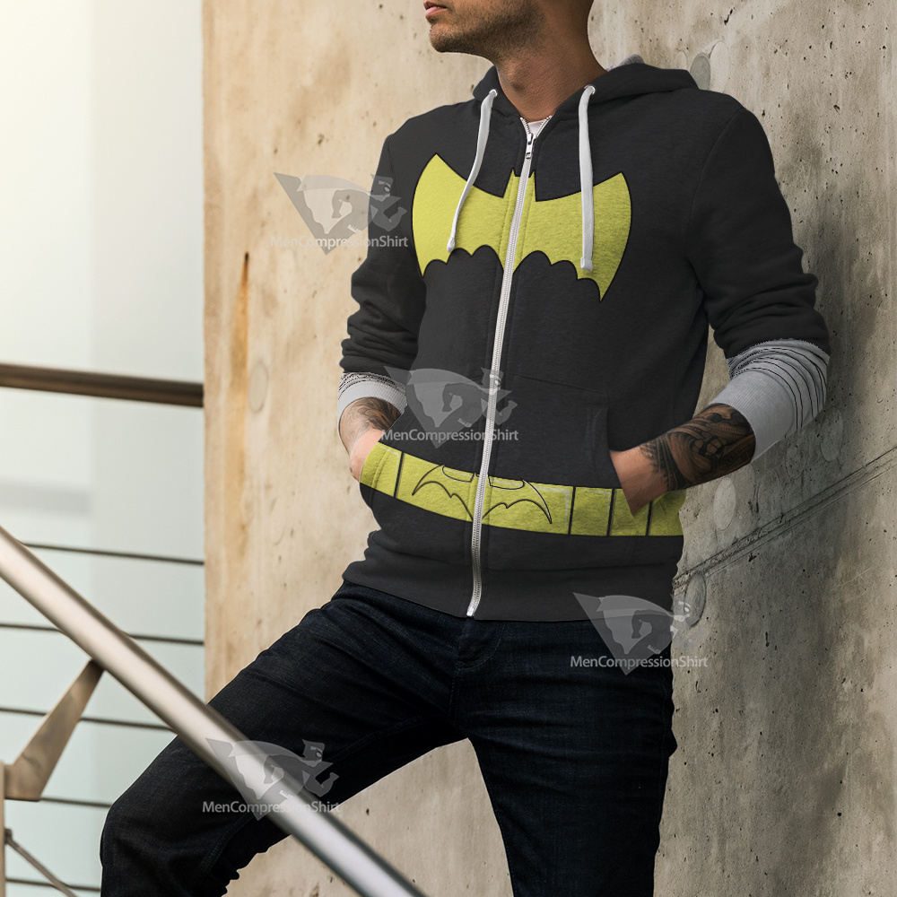 Dc Cassandra Cain Bat Belt Cosplay Zip Up Hoodie