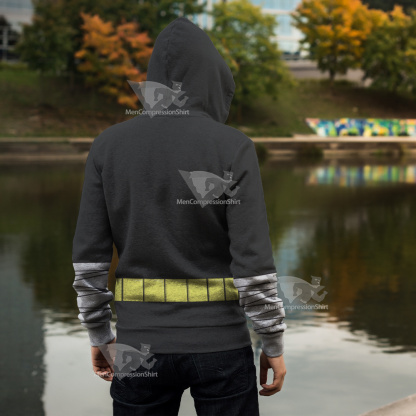 Dc Cassandra Cain Bat Belt Cosplay Zip Up Hoodie