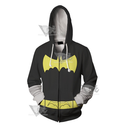 Dc Cassandra Cain Bat Belt Cosplay Zip Up Hoodie