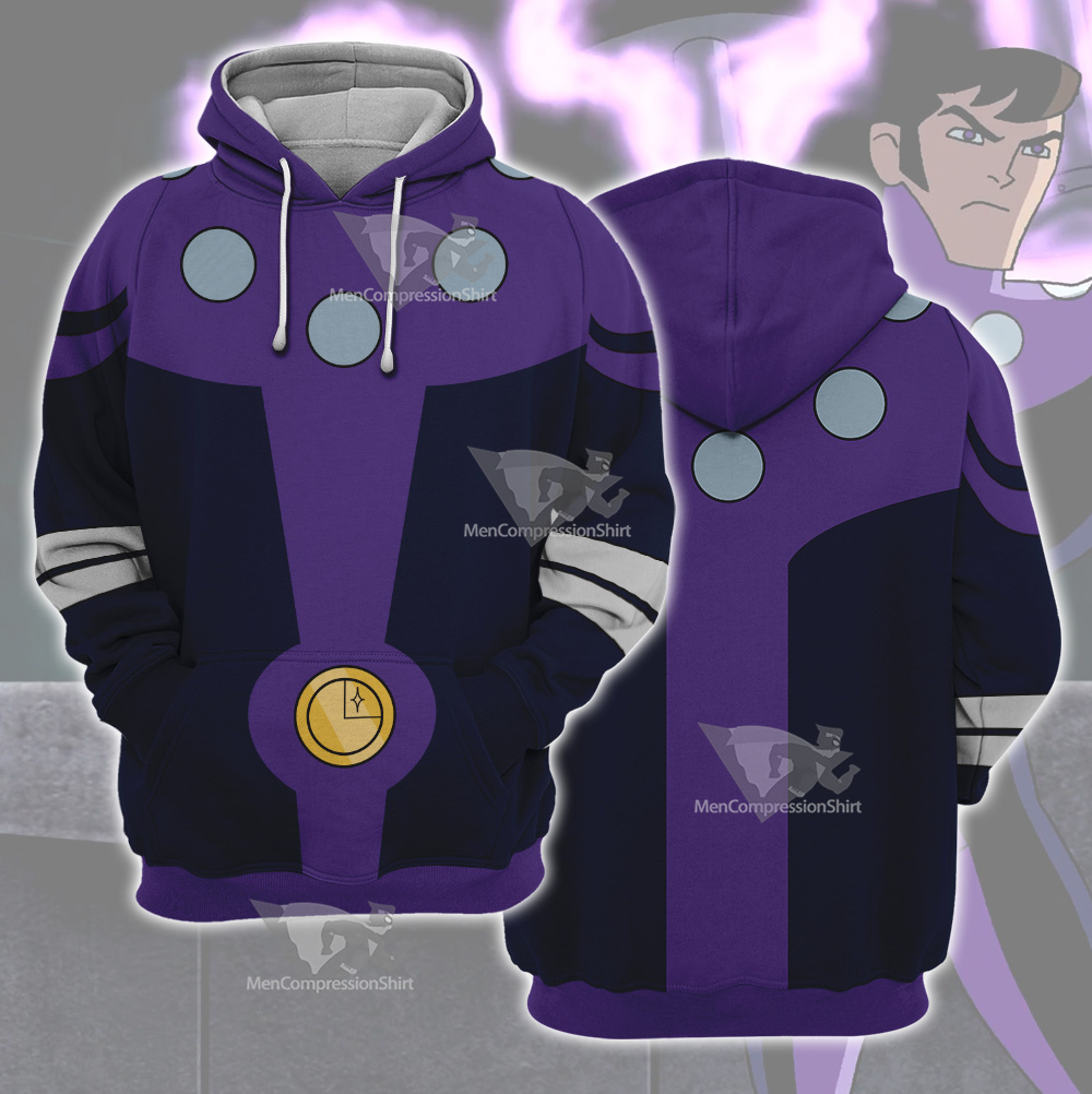 Dc Cosmic Boy Purple Cosplay Hoodie