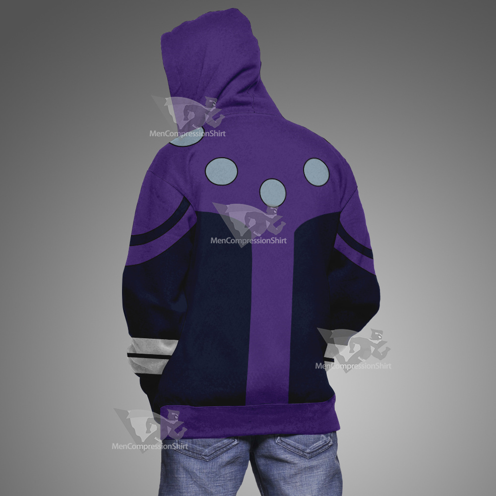 Dc Cosmic Boy Purple Cosplay Hoodie