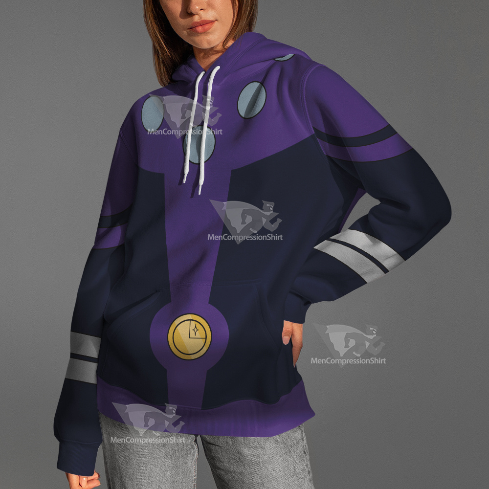 Dc Cosmic Boy Purple Cosplay Hoodie