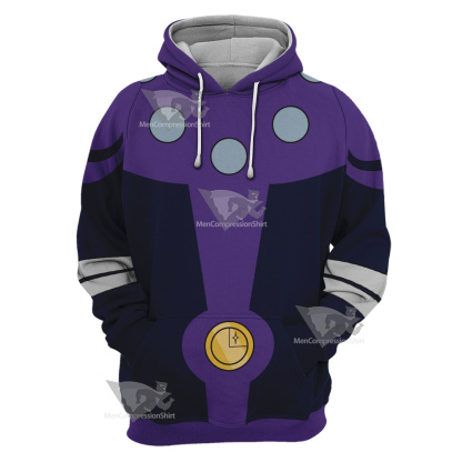 Dc Cosmic Boy Purple Cosplay Hoodie