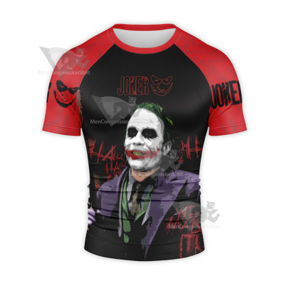 Dc Joker 2019 Joker Batman Black Short Sleeve Compression Shirt
