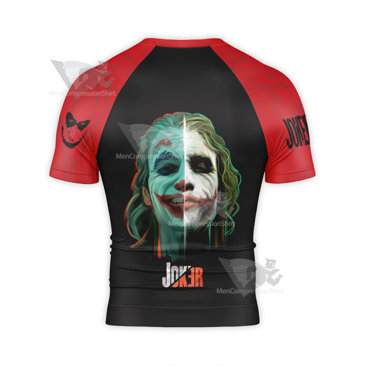 Dc Joker 2019 Joker Batman Black Short Sleeve Compression Shirt