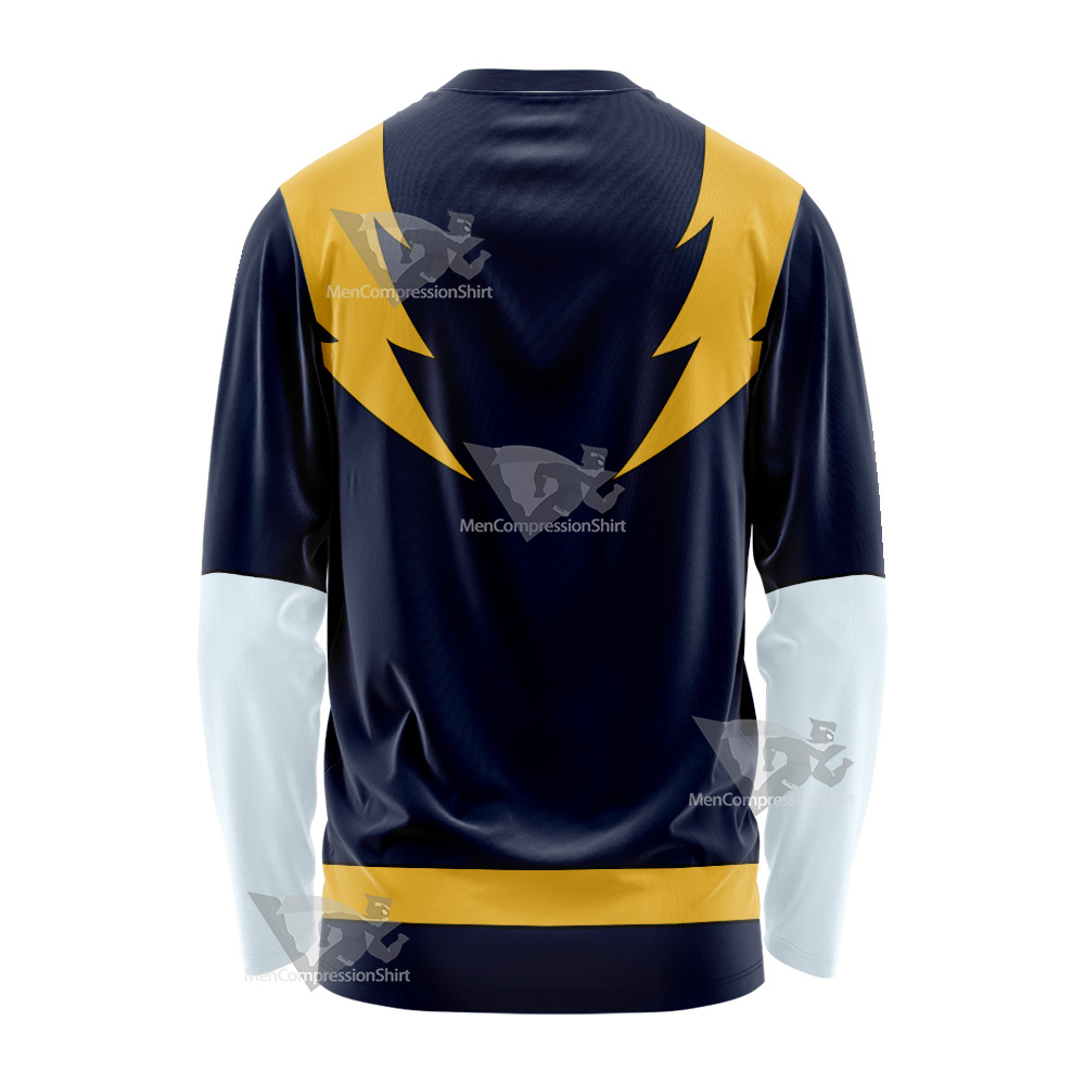 Dc Lightning Lad Yellow Cosplay Long Sleeve Shirt