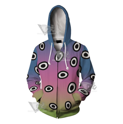 Dc The Changing Man Black Circle Cosplay Zip Up Hoodie