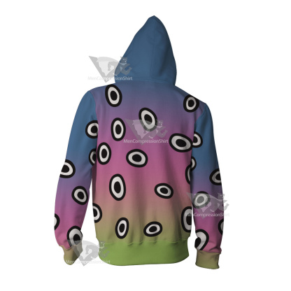 Dc The Changing Man Black Circle Cosplay Zip Up Hoodie