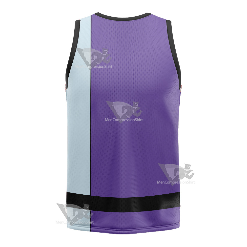 Dc The Elongated Man Purple Cosplay Basketball Jersey