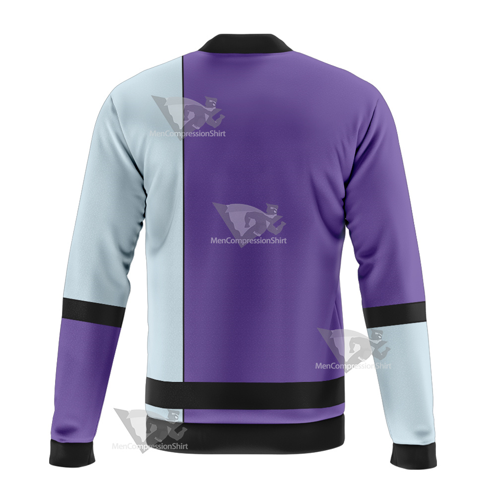 Dc The Elongated Man Purple Cosplay Bomber Jacket