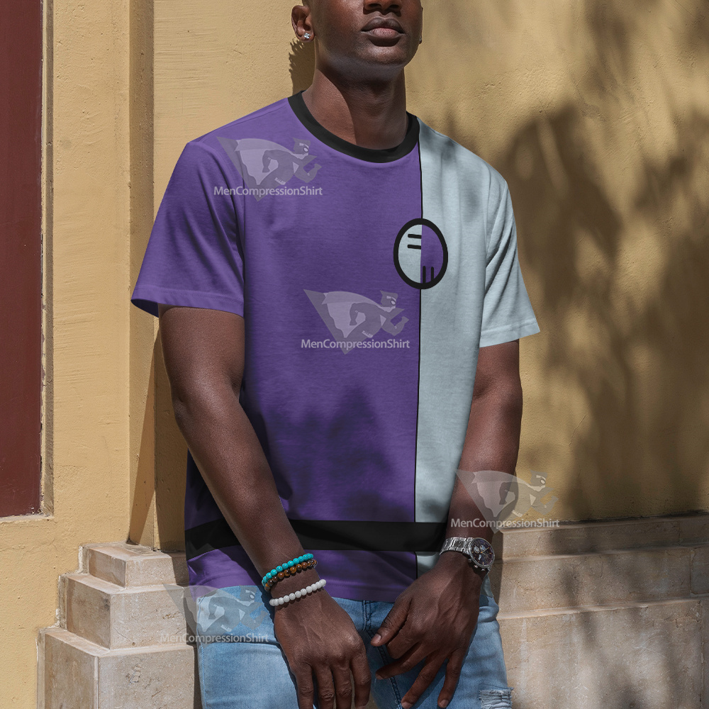 Dc The Elongated Man Purple Cosplay T-Shirt