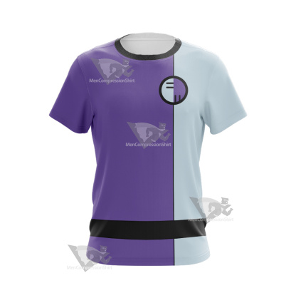 Dc The Elongated Man Purple Cosplay T-Shirt