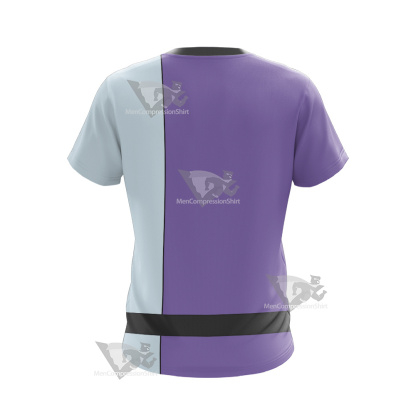 Dc The Elongated Man Purple Cosplay T-Shirt