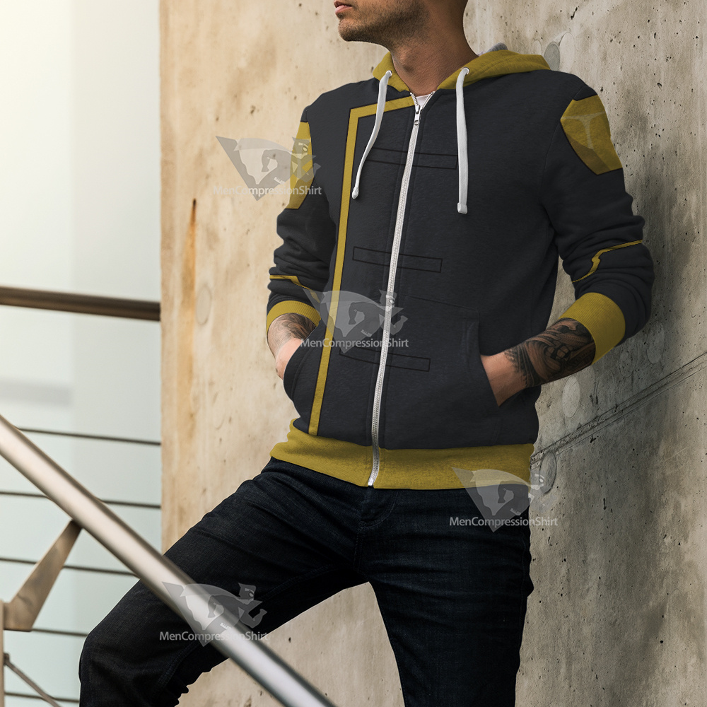 Dc The Ray Grey Cosplay Zip Up Hoodie