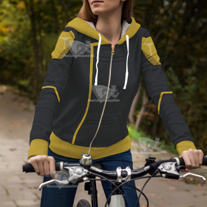 Dc The Ray Grey Cosplay Zip Up Hoodie