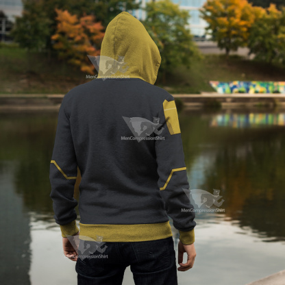 Dc The Ray Grey Cosplay Zip Up Hoodie