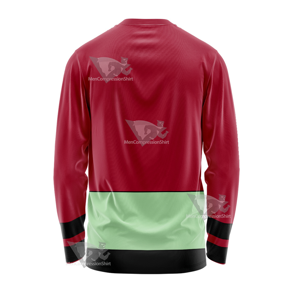 Dc Ultra Boy Red Cosplay Long Sleeve Shirt