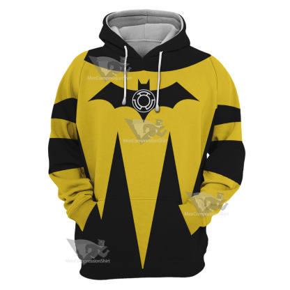 Dc Yellow Lantern Batman Cosplay Hoodie